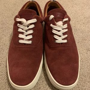 Tommy Hilfiger Maroon Suede Sneakers